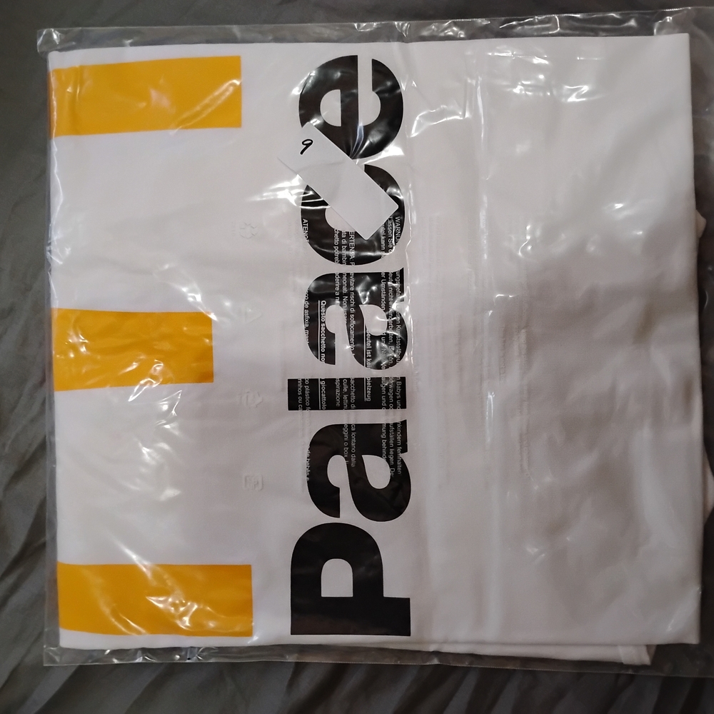 Palace White and Yellow Short Sleeve Tee